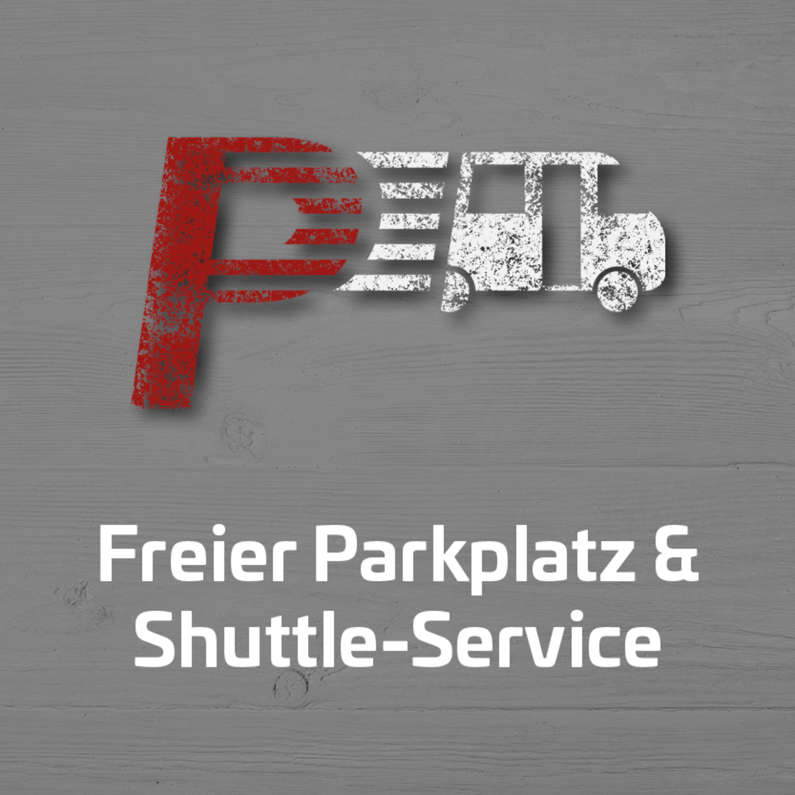 Freier Parkplatz und Shuttle-Service